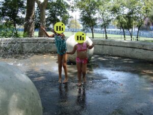 children in fountain hi faces - Hoboken, New Jersey